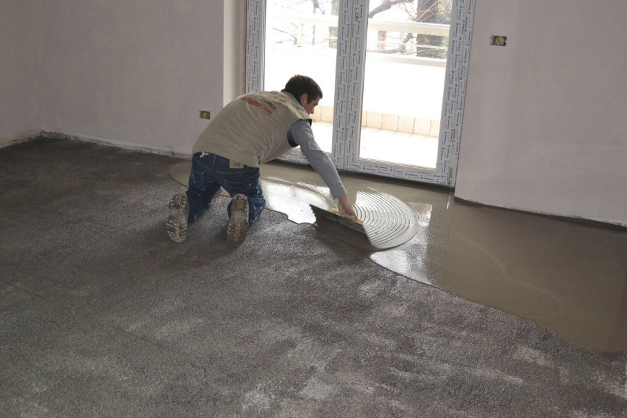 Мокрая стяжка пола