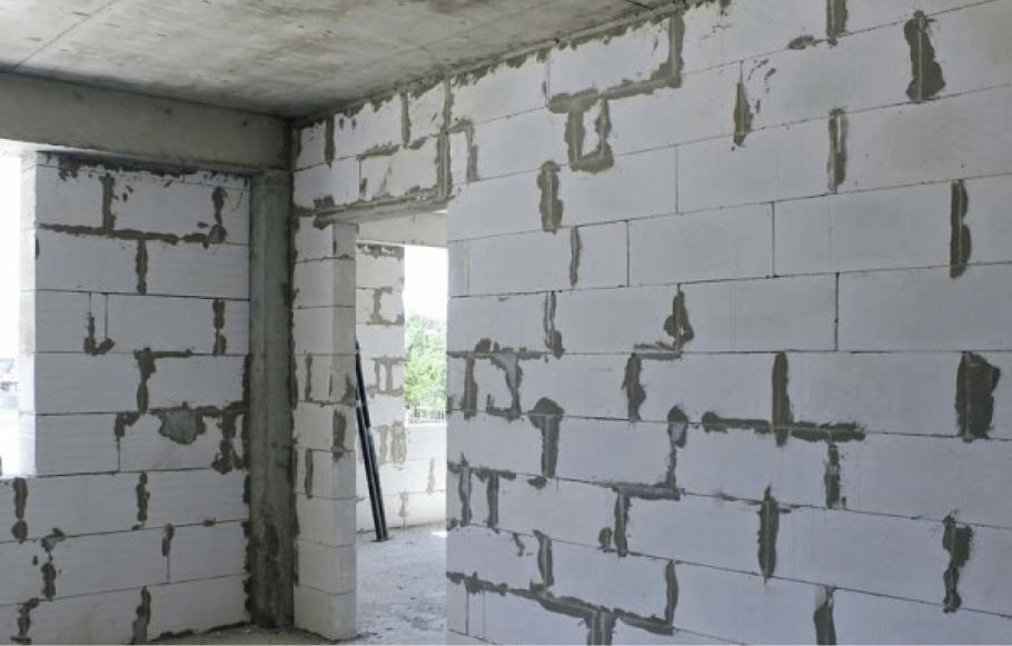 Несущая стена 250 мм газобетон