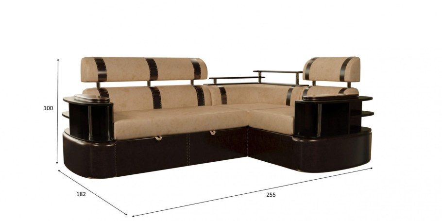 Диван угловой с баром Стронг 2