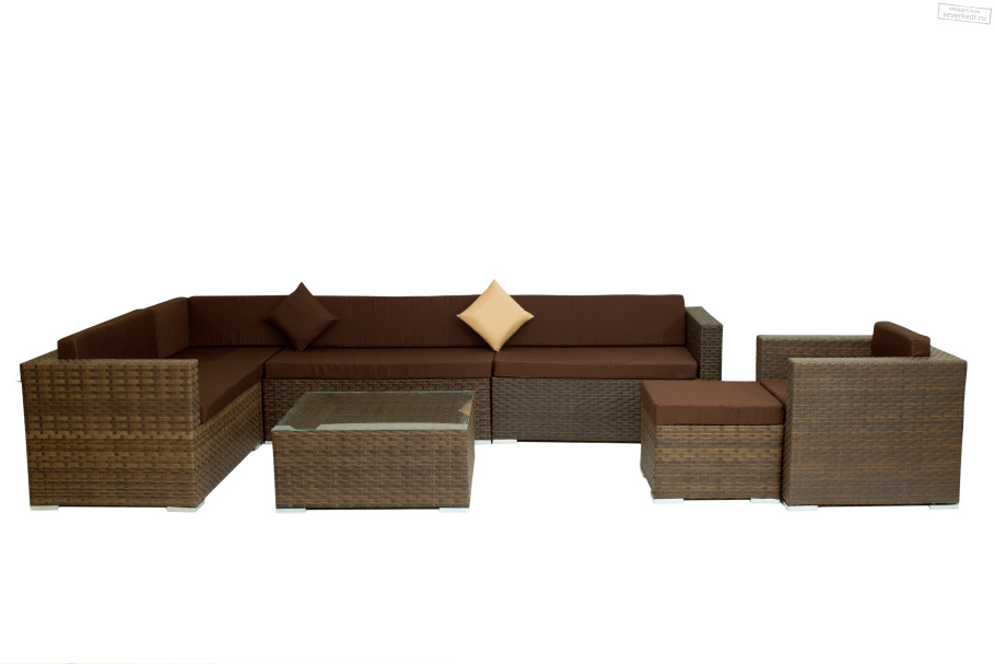 Комплект плетеной мебели yr825b Beige/Grey