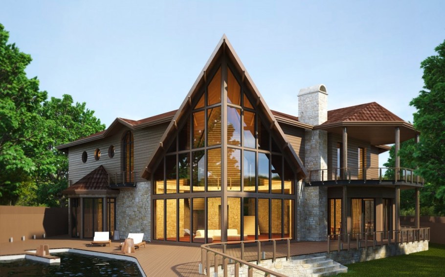 Проект загородного коттеджа