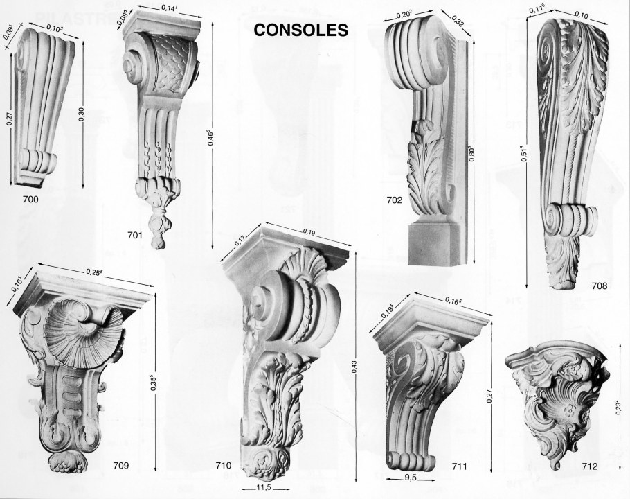 Консоль в архитектуре чертеж