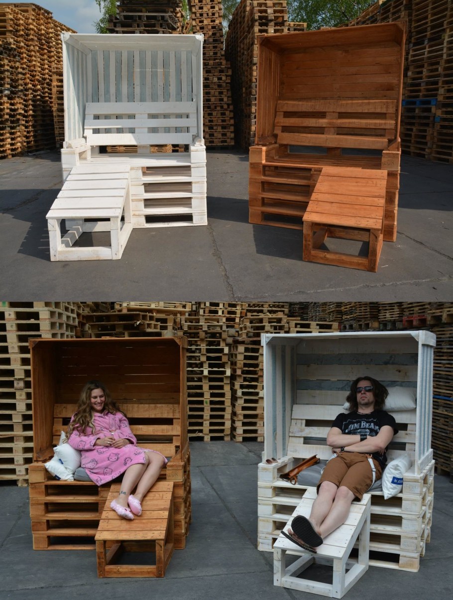 Мебель для сада из паллет