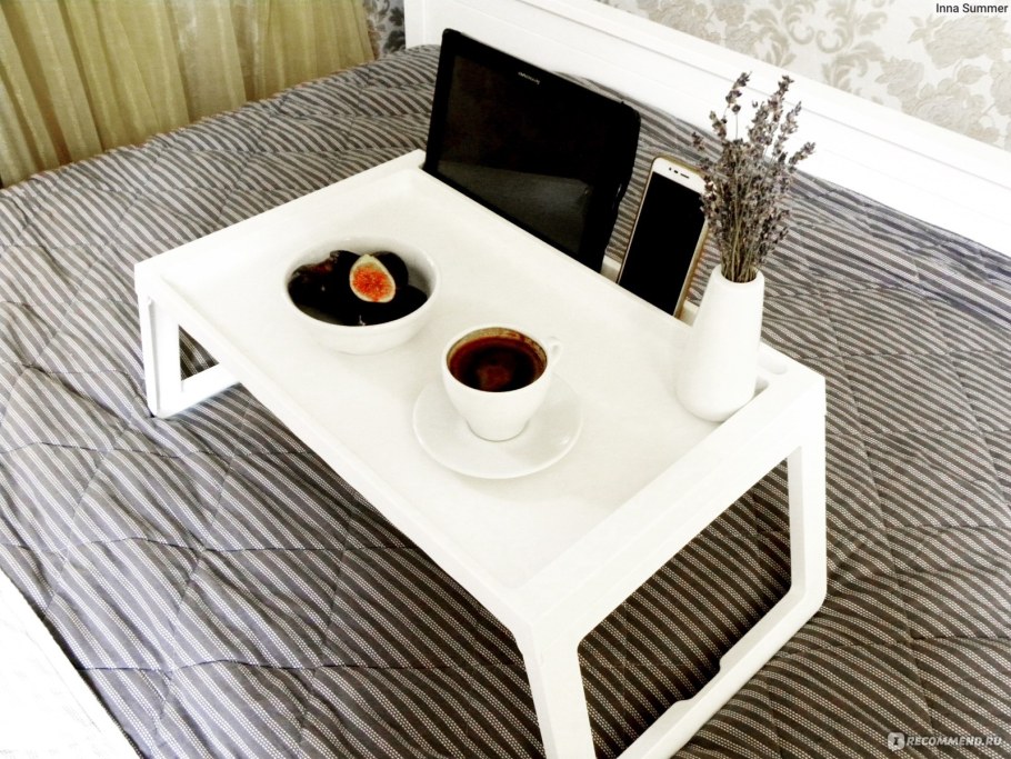 Поднос столик икеа бамбуковый