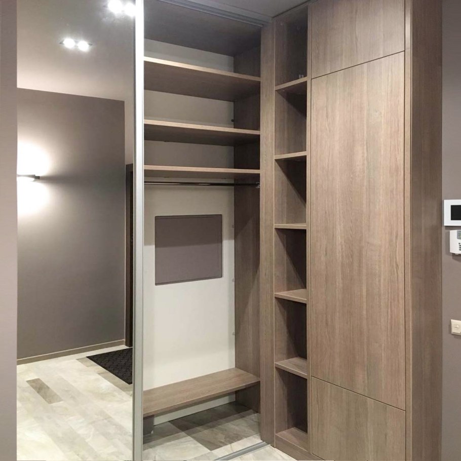 Встроенные угловые гардеробные