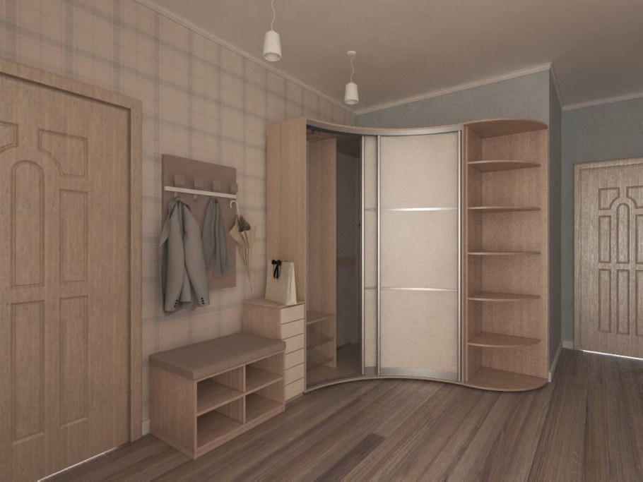 Радиусные двери-купе аристо