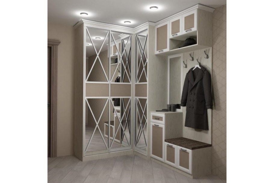 Современные угловые прихожие