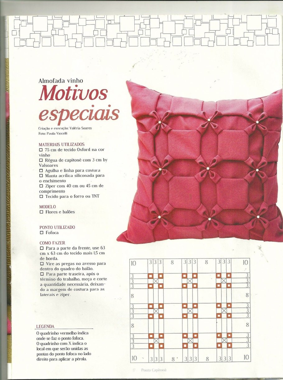 Схемы буфов для подушек с пояснениями