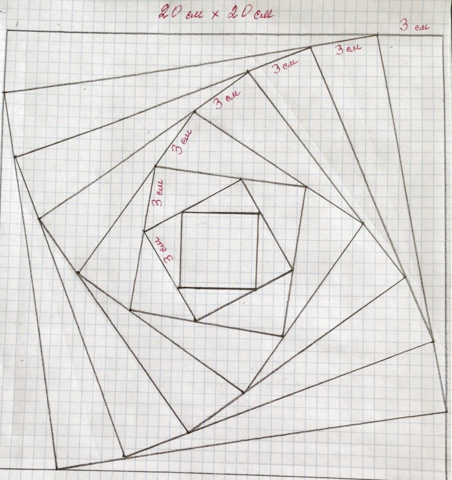 Схема лоскутный блок Твист