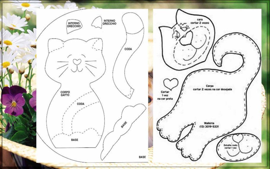 Выкройки игрушек подушек