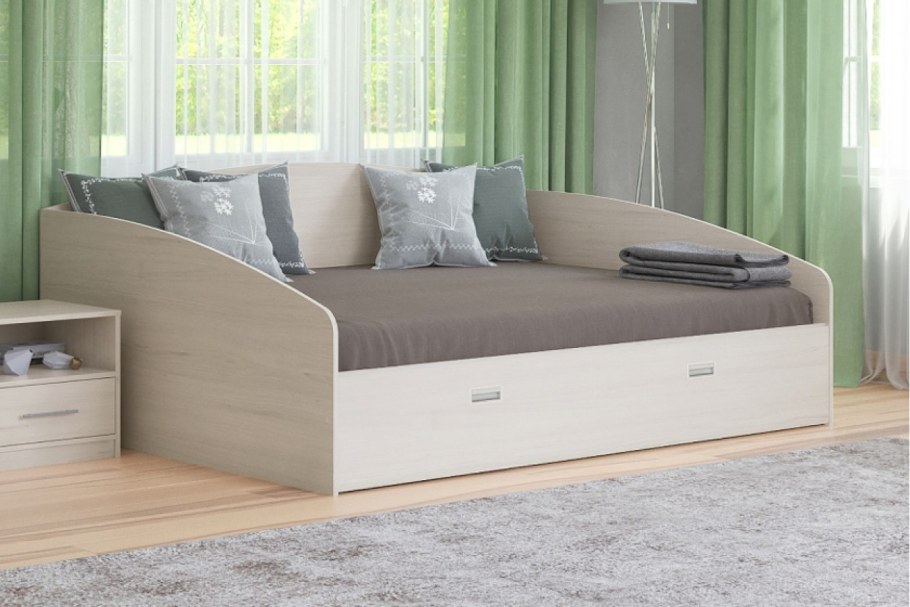 Диван кровать аккордеон с каретной стяжкой