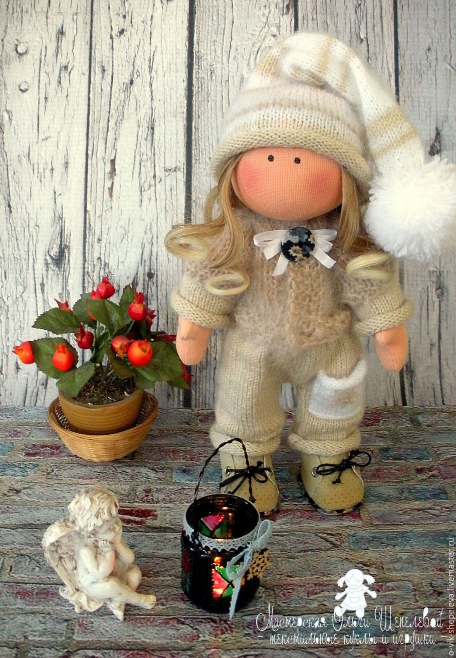 Кукла гномочка текстильная