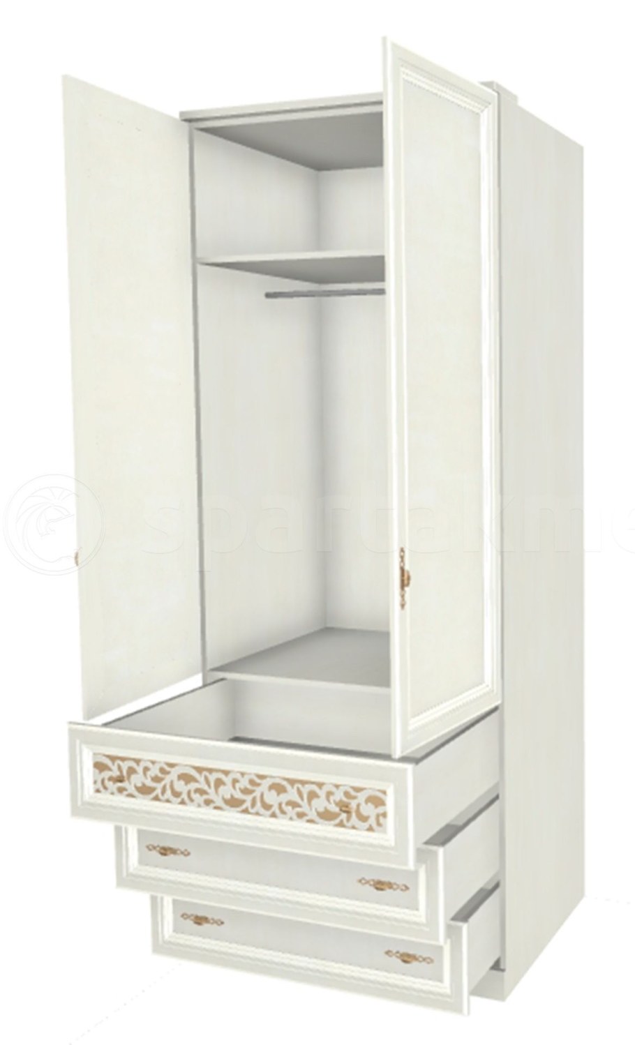 Шкаф-купе Ливадия л11а Weave светлый