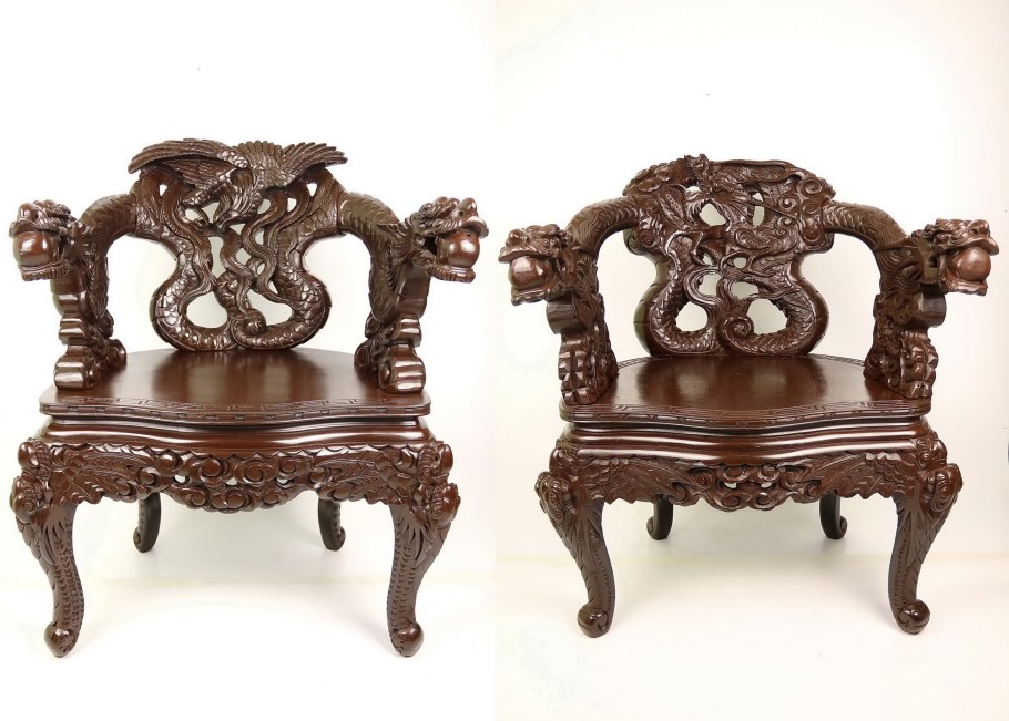 Резное кресло Скорпион Scorpion Carved Wooden Chair Art Dzoz Vladyslav