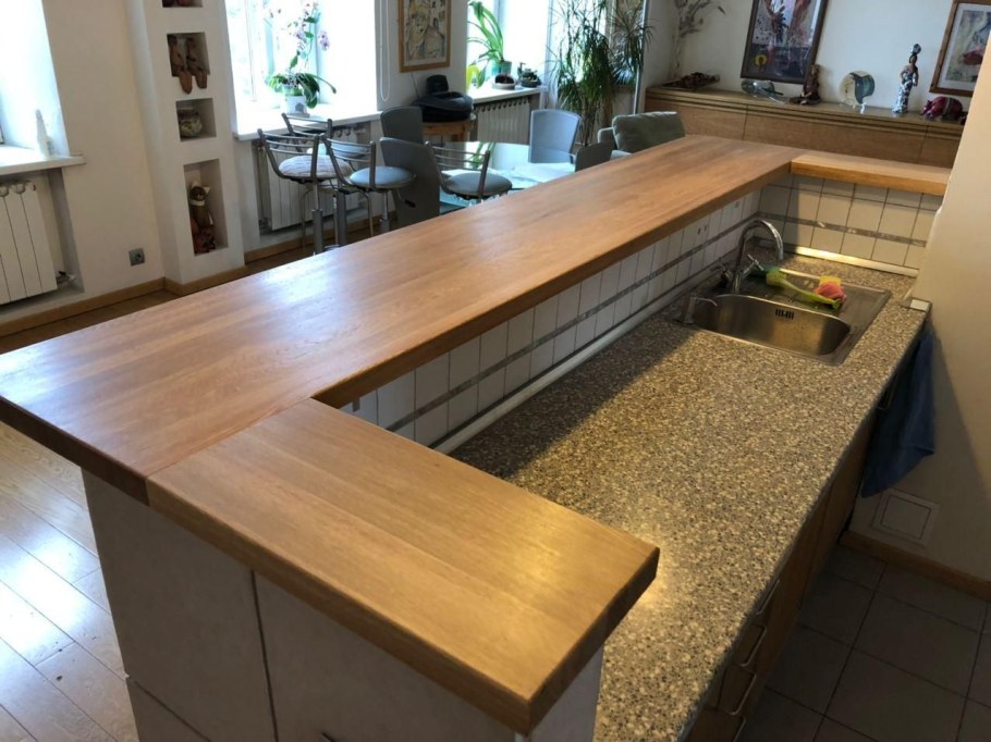 Барная столешница из мебельного щита