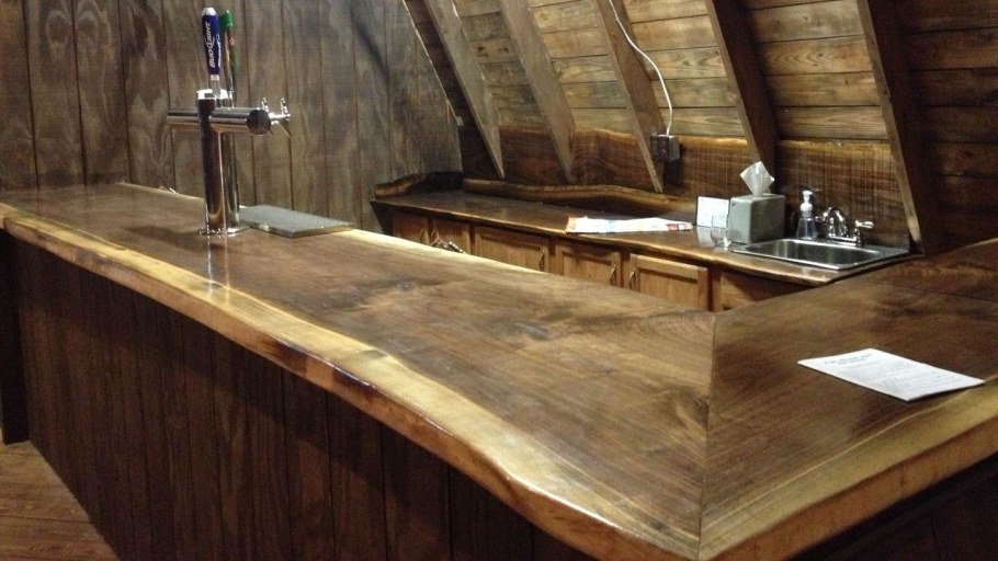Барные стойки из бревна
