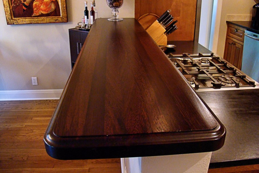 Деревянная столешница для барной стойки