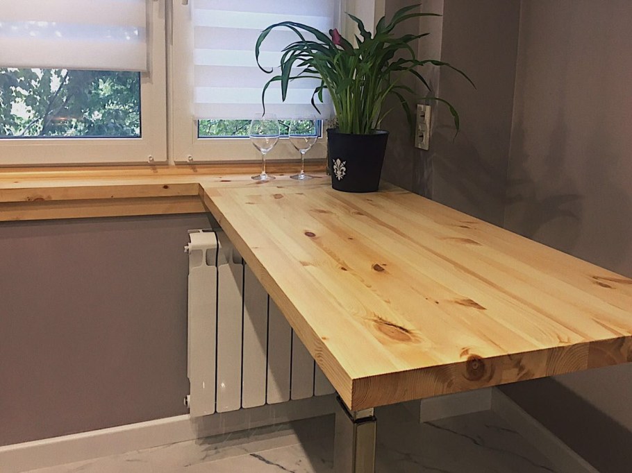 Подоконник из мебельного щита