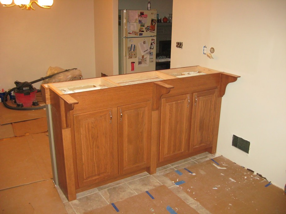 Барная стойка из мебельного щита своими руками