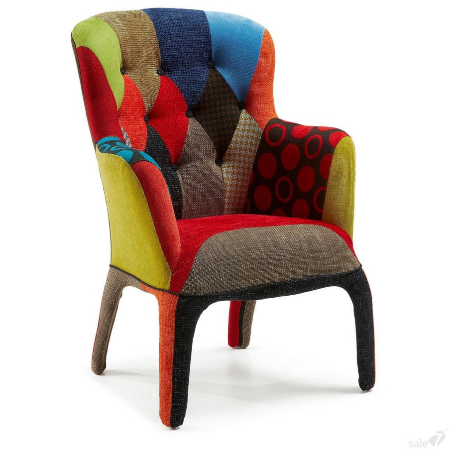 Кресло Julia grup Knut пэчворк