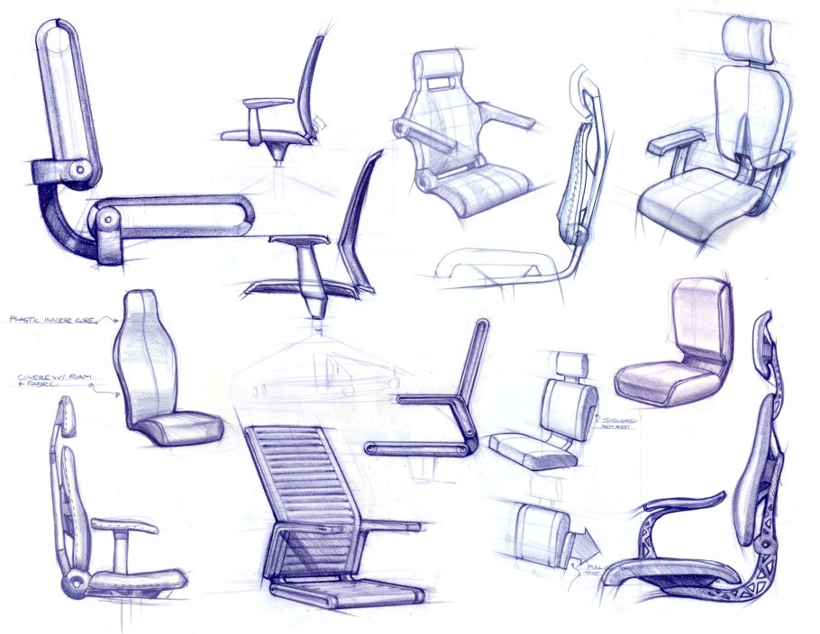 Стул скетч Промдизайн