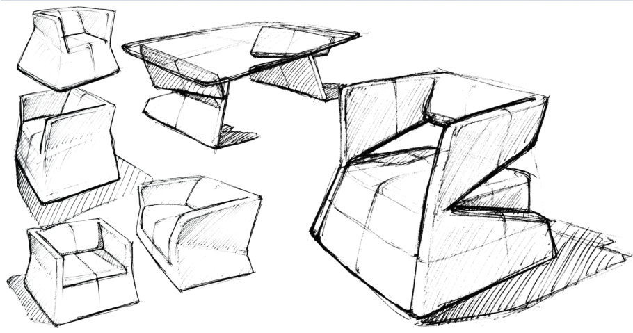 Дизайнерский эскиз предмета