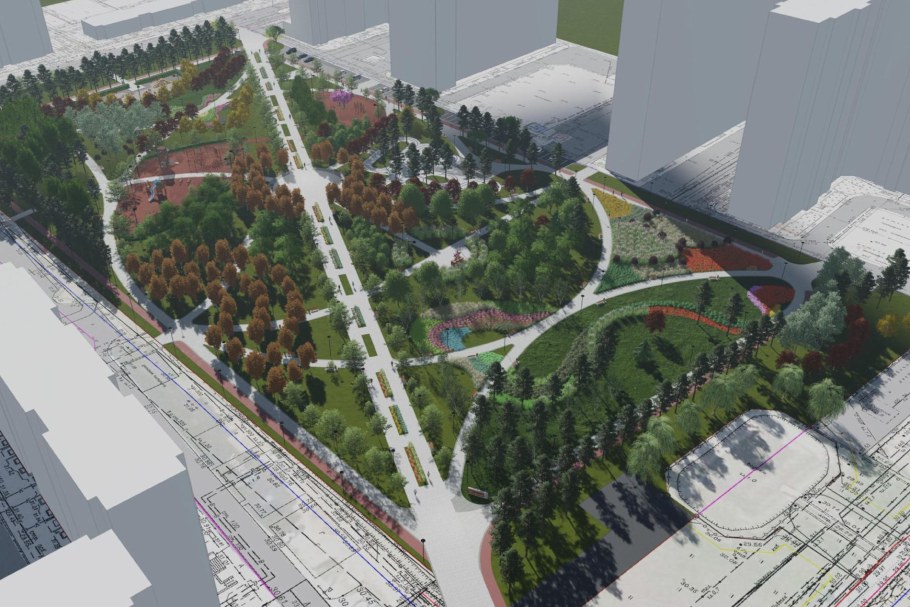 Сквер Чижовский Воронеж