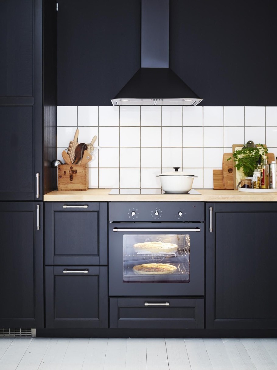 Кухни в Сканди серо голубая