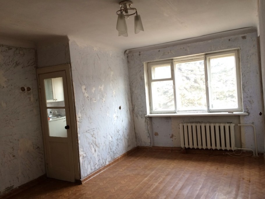 Однокомнатная хрущёвка без ремонта