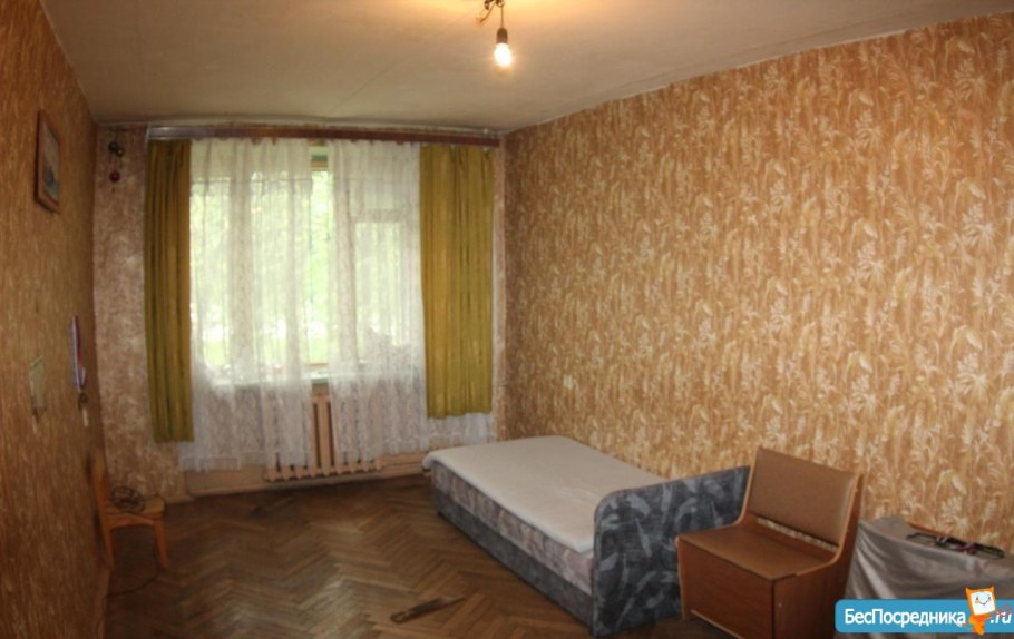 Комната хрущевка без ремонта