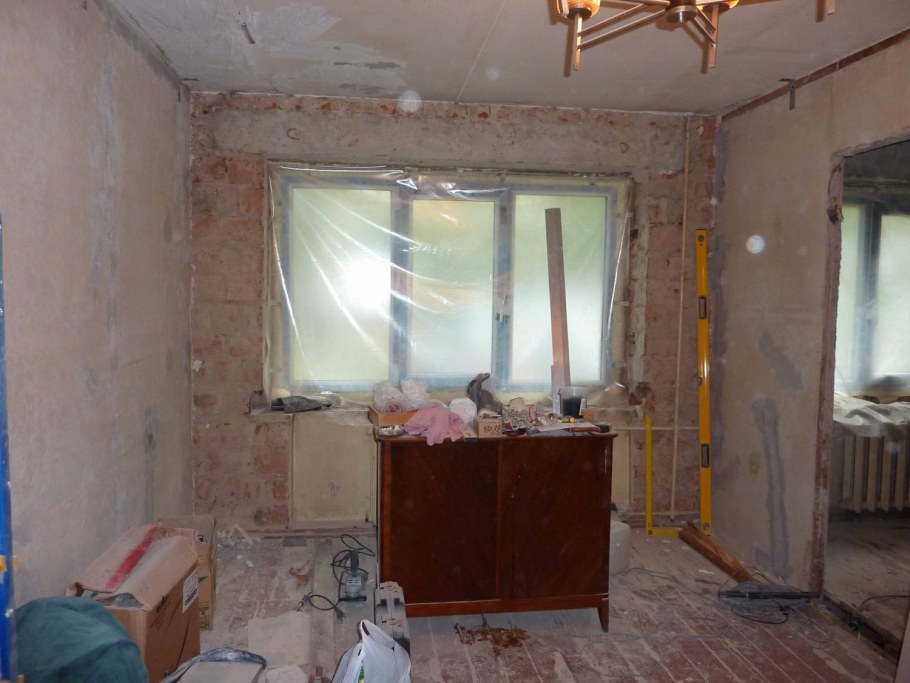 Двухкомнатная хрущевка без ремонта