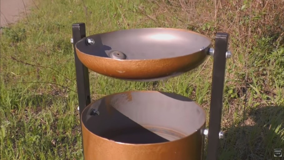 Светильник из фреонового баллона