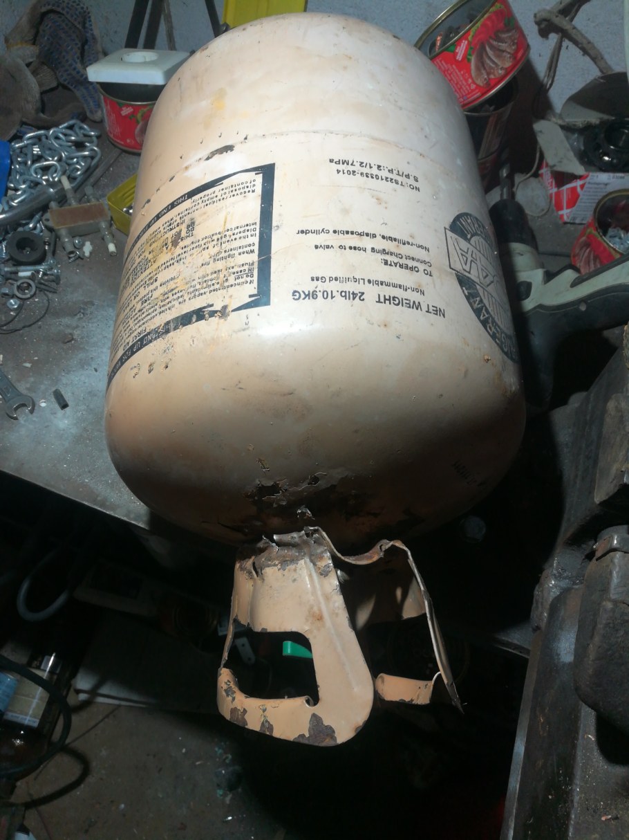 Ресивер из фреонового баллона