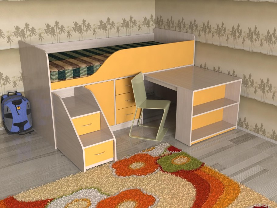 Кровать чердак Карлсон мини 1