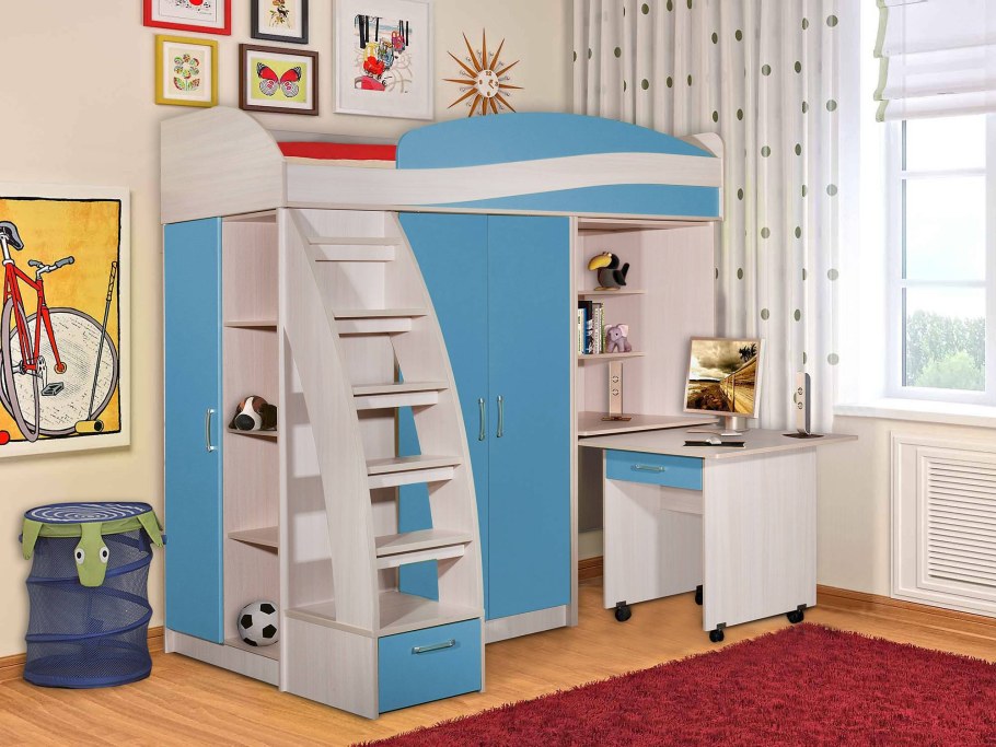 Кровать чердак икеа СТУВА