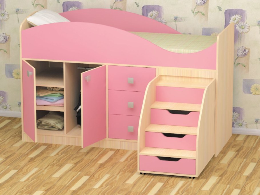 Кровать-чердак ЯРОФФ малыш