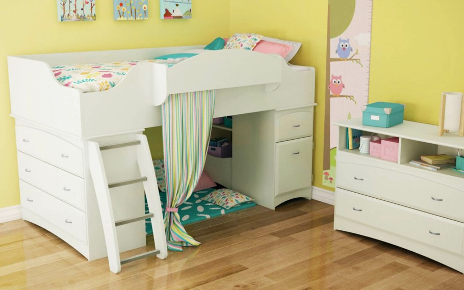 Кровать чердак детская бе3 рабочей зоной