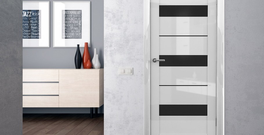 Двери Софья белые глянцевые