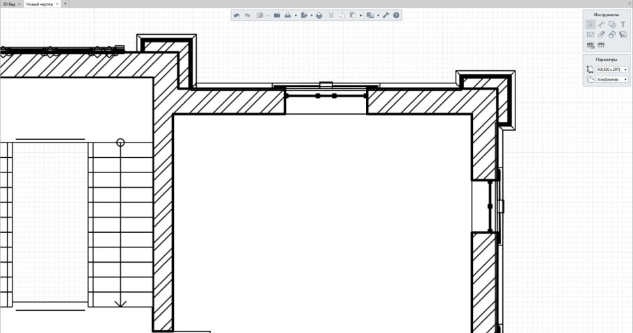 Окно вид сбоку чертеж