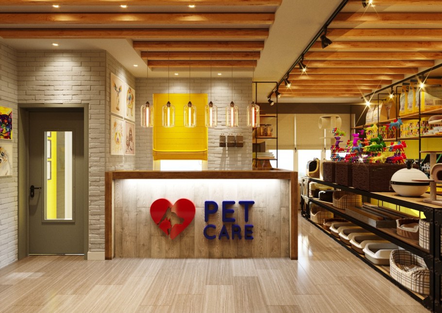 Интерьер магазина для животных