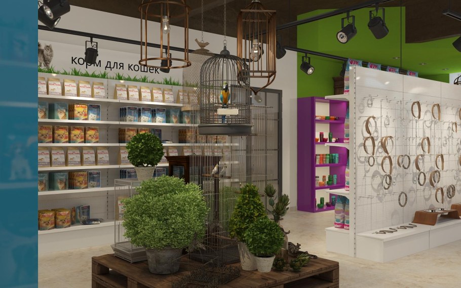 Зоомагазин интерьер