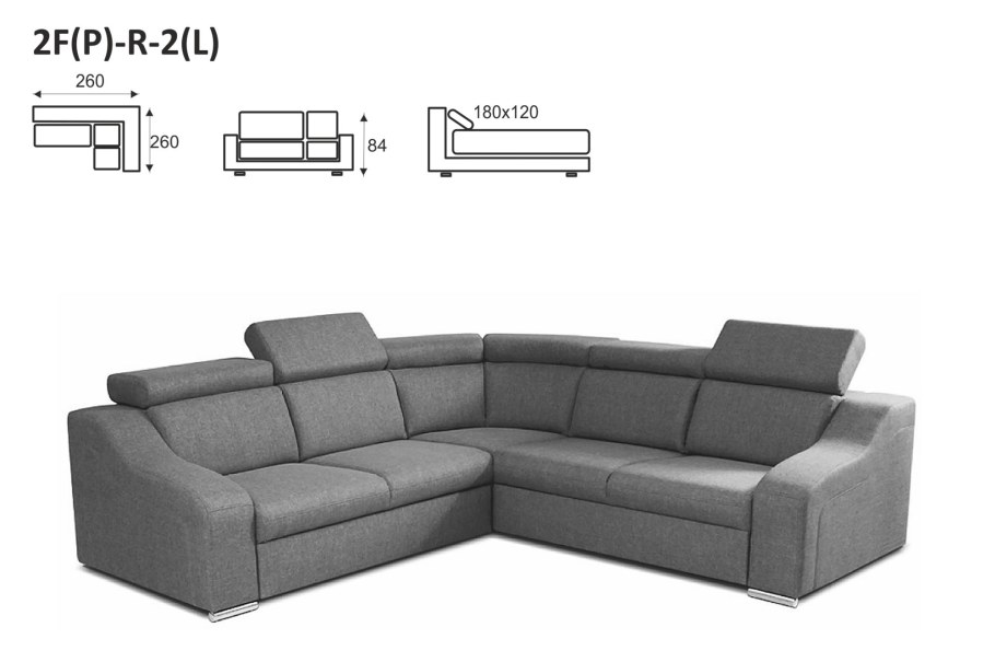 Угловой диван 2500на1700 Шихан