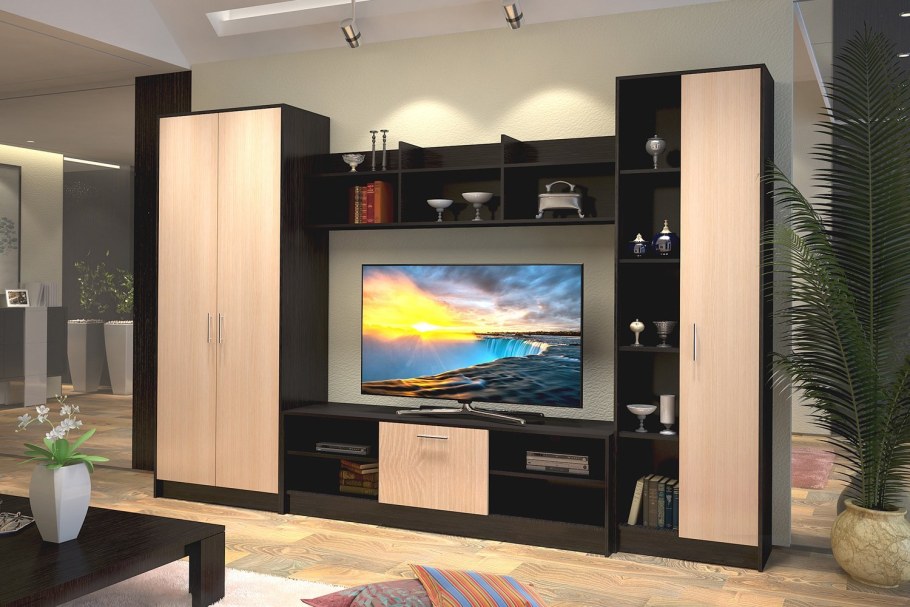 Гостиная Вегас - венге/дуб кремона