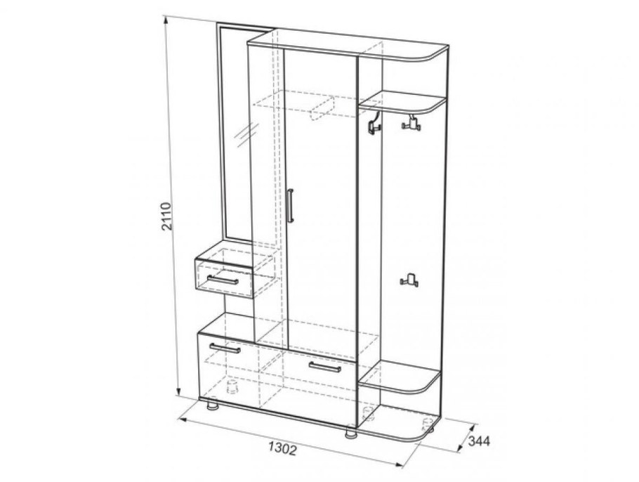 Прихожая Барселона 3 Мебельсон