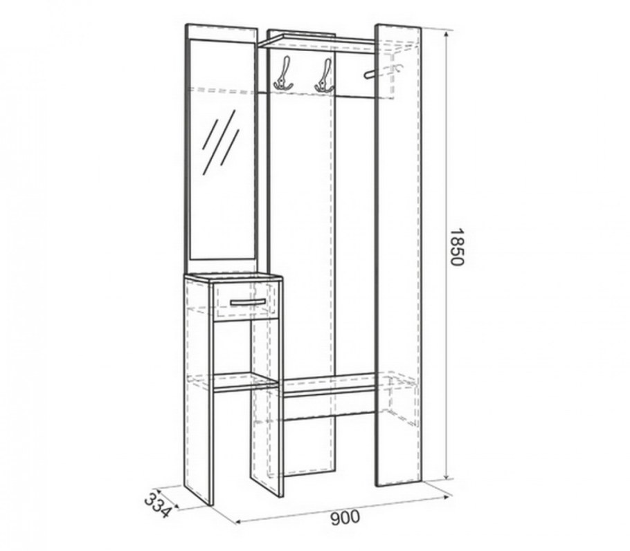 Прихожая Слава Рэд Фокс/белый