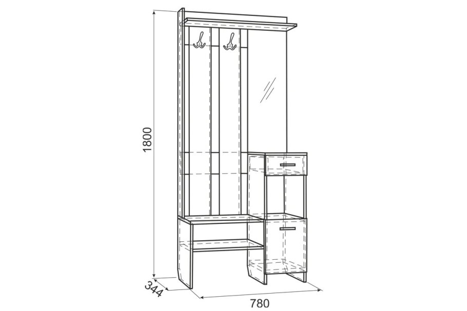 Прихожая Алекс (Мебельсон)