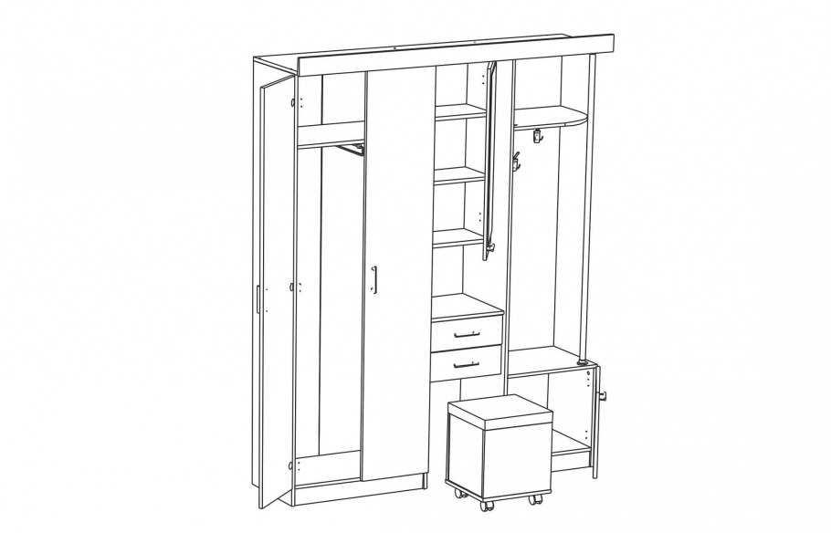 Прихожая дебют-4 Олмеко
