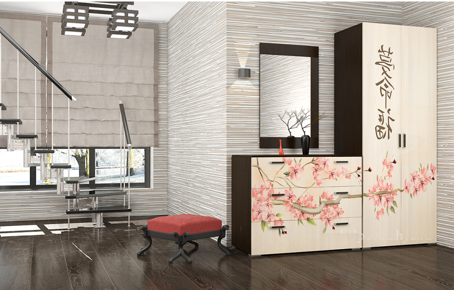 Шкаф венге дуб Паллада