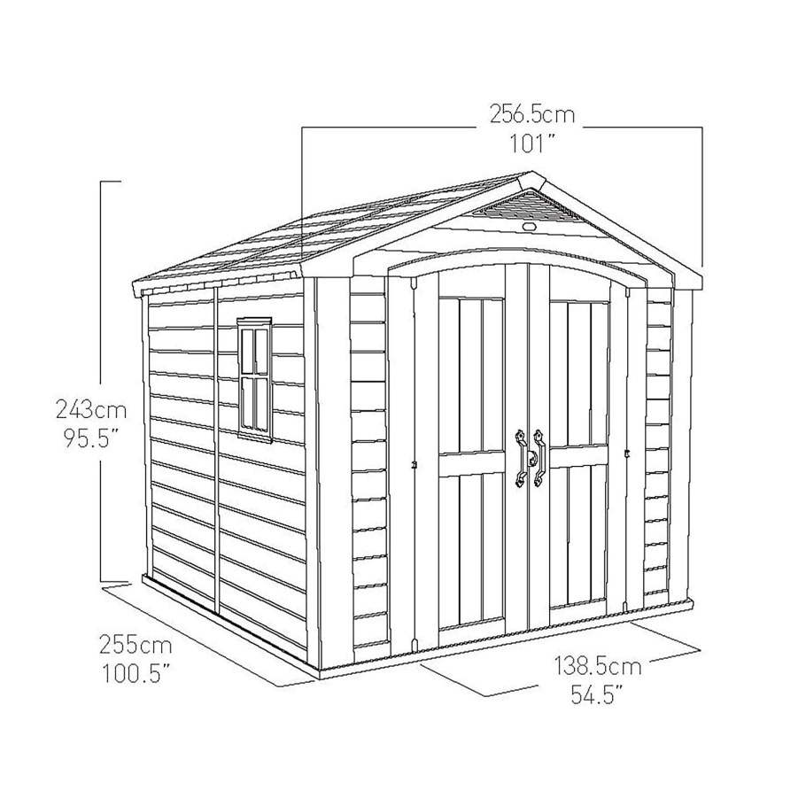Каркасный сарай 2х2 чертеж