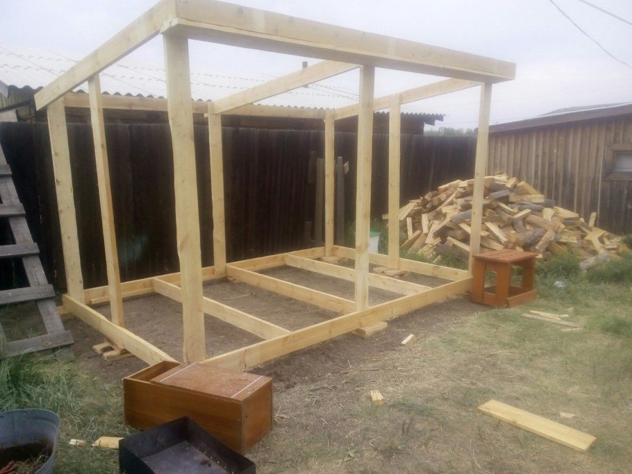 Чертёж вольера для собаки 2х3